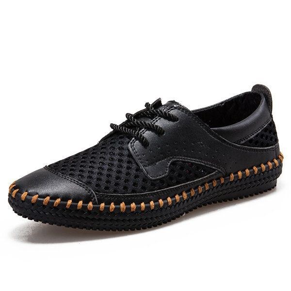 Herre Åndbar Oxfords Mesh Sweat Absorption Sneakers Casual Bløde Udendørssko