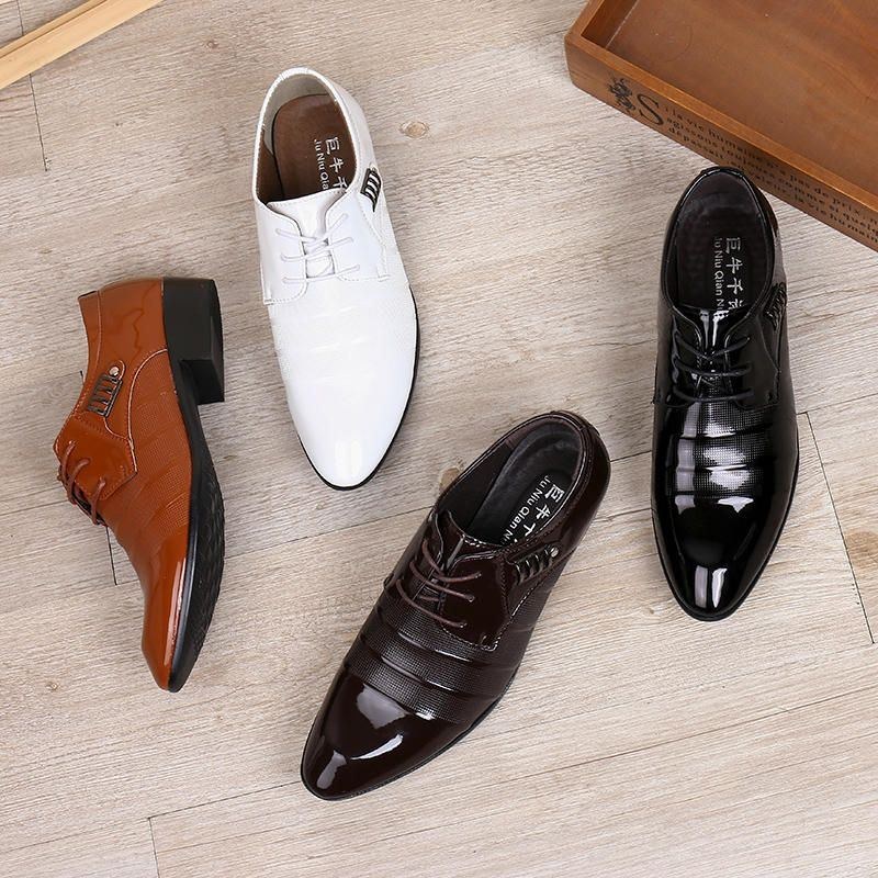 Herre Blødt Læder Business Dress Shoe Casual Oxfords