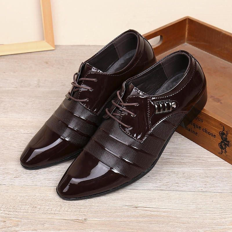 Herre Blødt Læder Business Dress Shoe Casual Oxfords