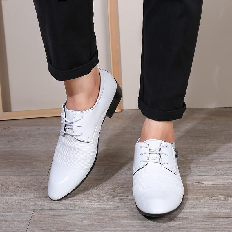 Herre Blødt Læder Business Dress Shoe Casual Oxfords