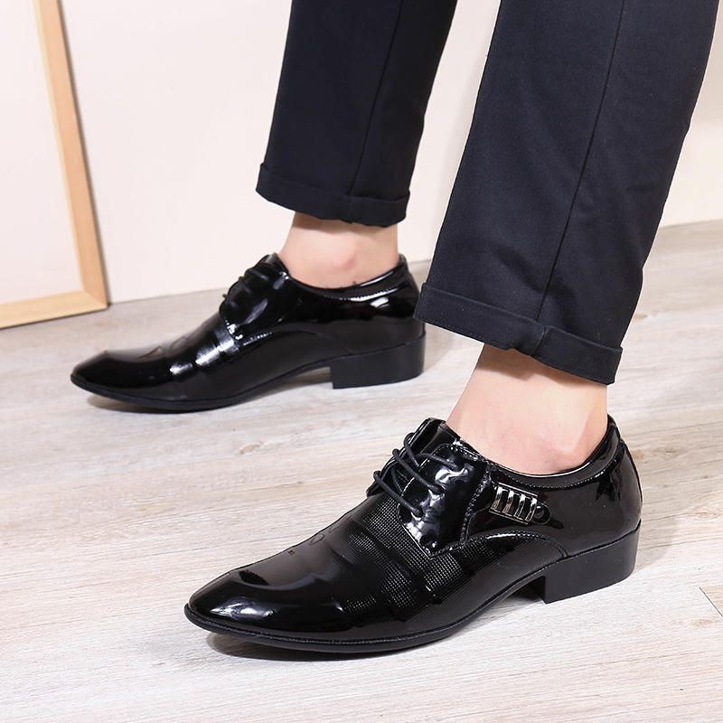 Herre Blødt Læder Business Dress Shoe Casual Oxfords