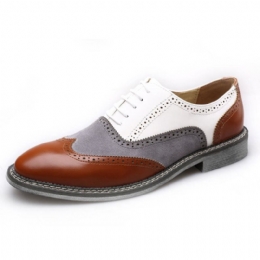 Herre Brogue Colorblock Oxfords Snørebånd Business Casual Formelle Sko