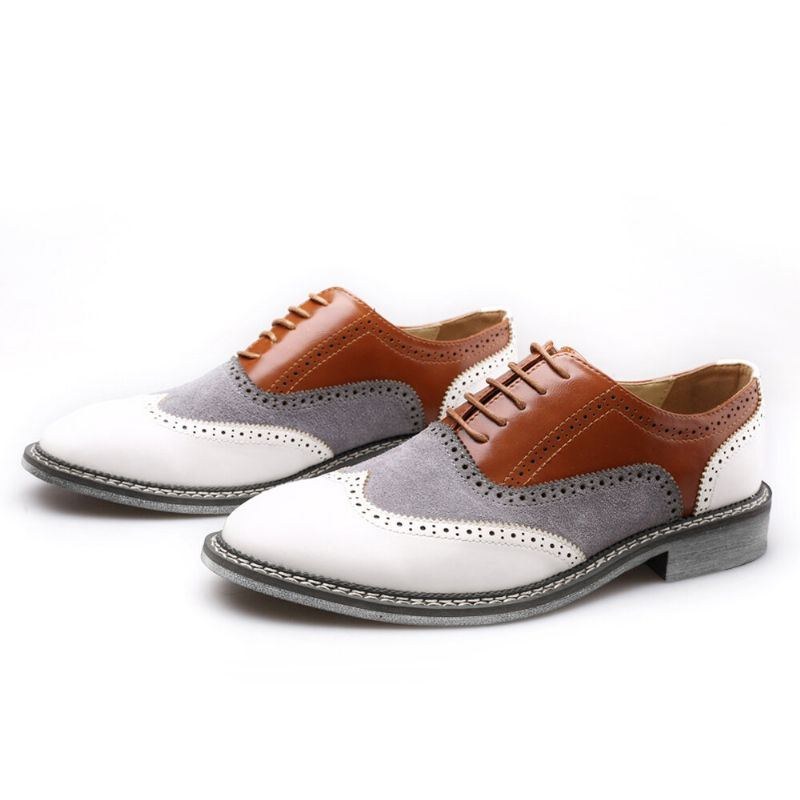 Herre Brogue Colorblock Oxfords Snørebånd Business Casual Formelle Sko