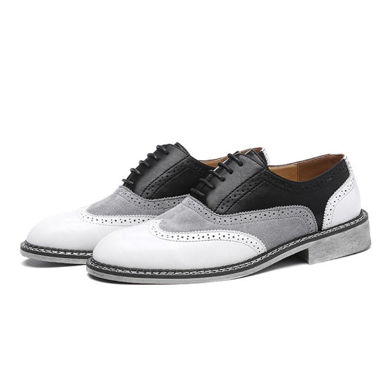 Herre Brogue Colorblock Oxfords Snørebånd Business Casual Formelle Sko