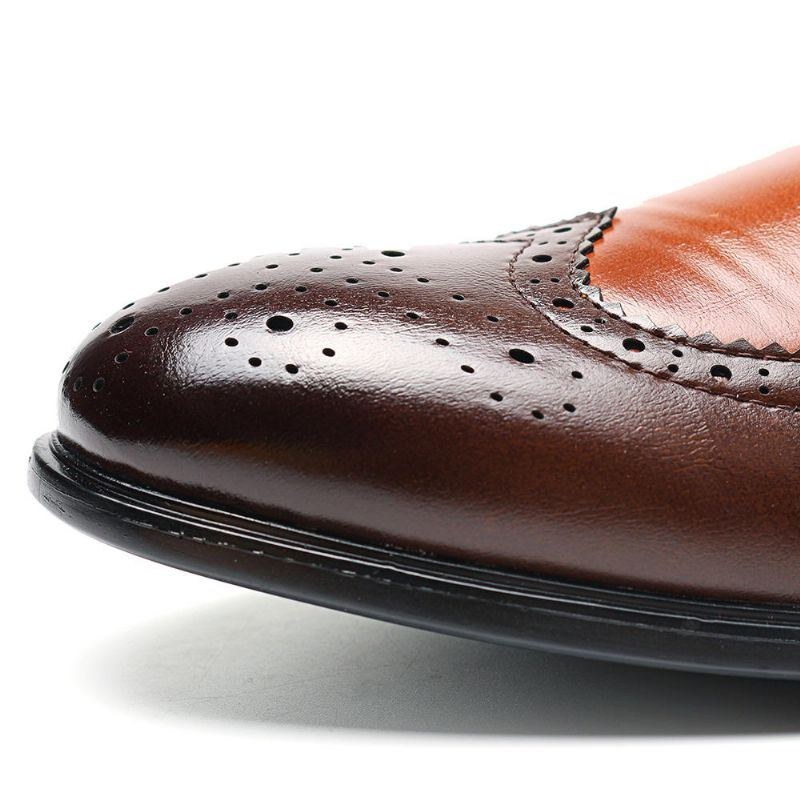 Herre Brogue Udskåret Casual Business Office Læder Oxfords