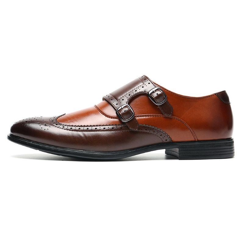 Herre Brogue Udskåret Casual Business Office Læder Oxfords