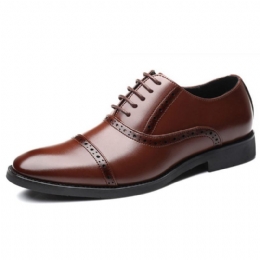 Herre Brogue Udskåret Casual Business Oxfords Dress Sko