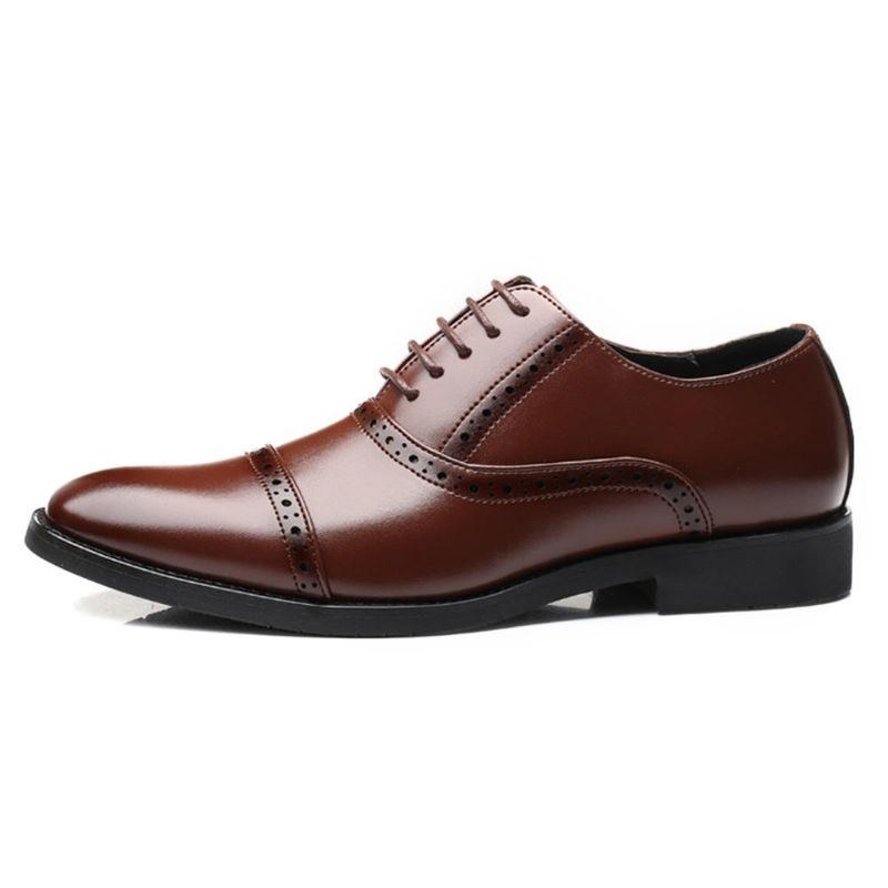 Herre Brogue Udskåret Casual Business Oxfords Dress Sko