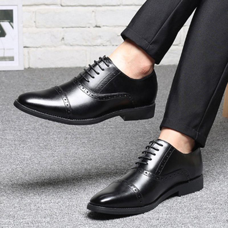 Herre Brogue Udskåret Casual Business Oxfords Dress Sko