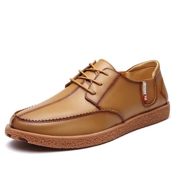 Herre Casual Ægte Læder Casual Slip On Business Oxfords