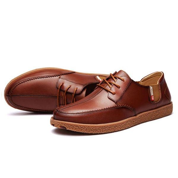 Herre Casual Ægte Læder Casual Slip On Business Oxfords