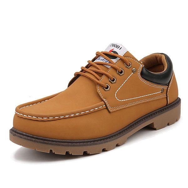 Herre Casual Business Blød Sål Lace Up Læder Oxfords