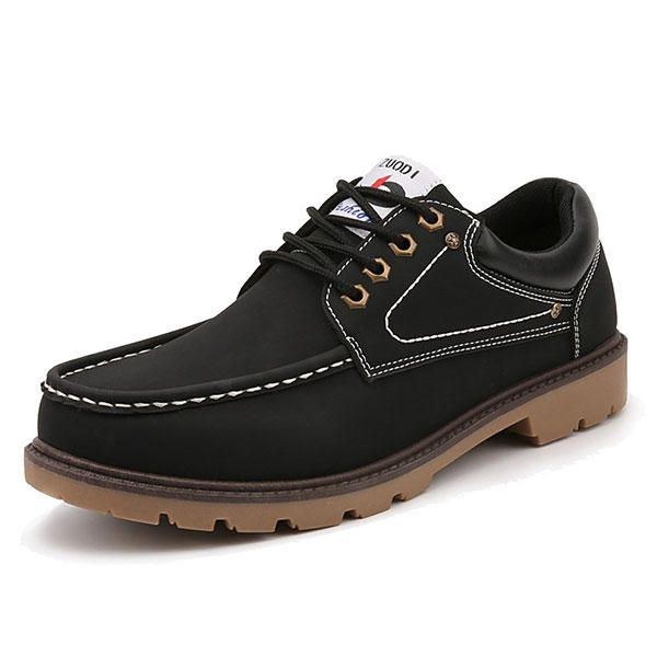 Herre Casual Business Blød Sål Lace Up Læder Oxfords