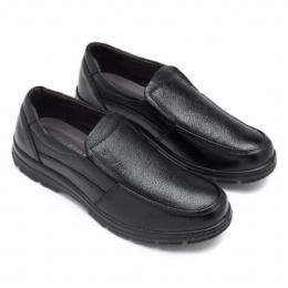 Herre Casual Business Comfy Ægte Læder Slip On Oxfords