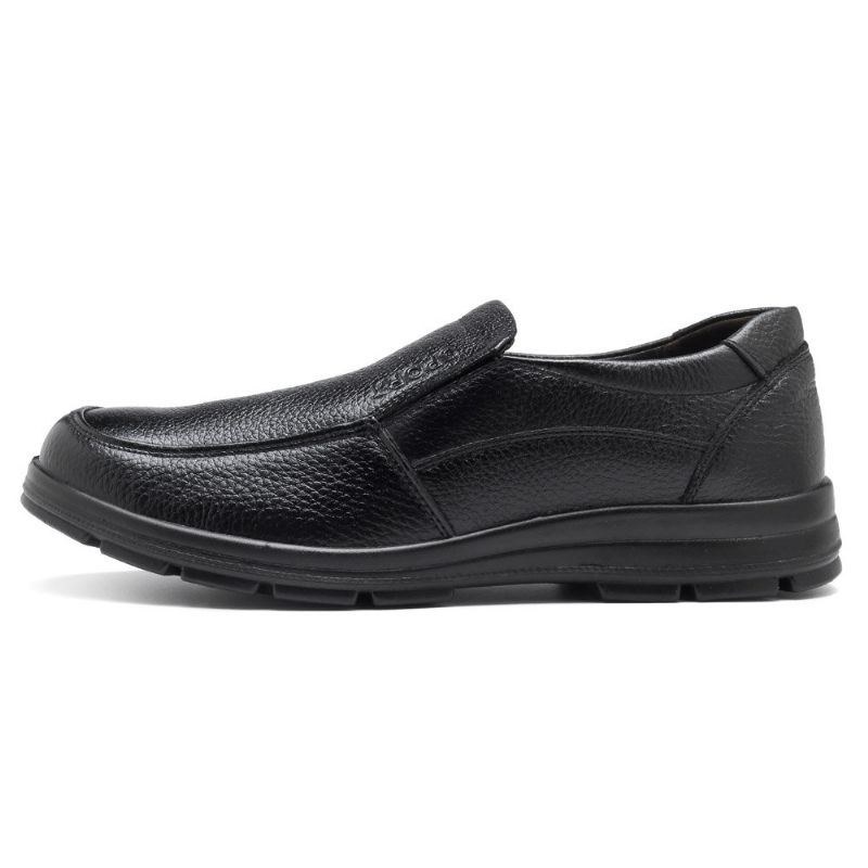 Herre Casual Business Comfy Ægte Læder Slip On Oxfords