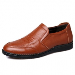 Herre Comfy Ægte Læder Slip On Oxfords