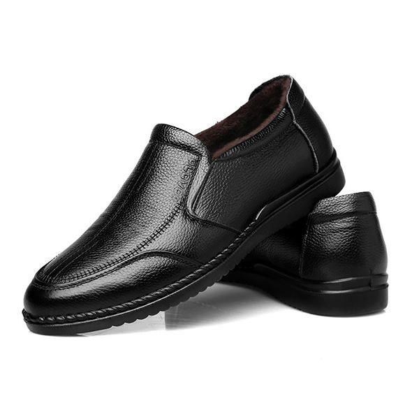 Herre Comfy Ægte Læder Slip On Oxfords