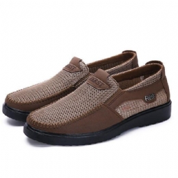 Herre Håndsyning Blød Sål Slip On Mesh Oxfords