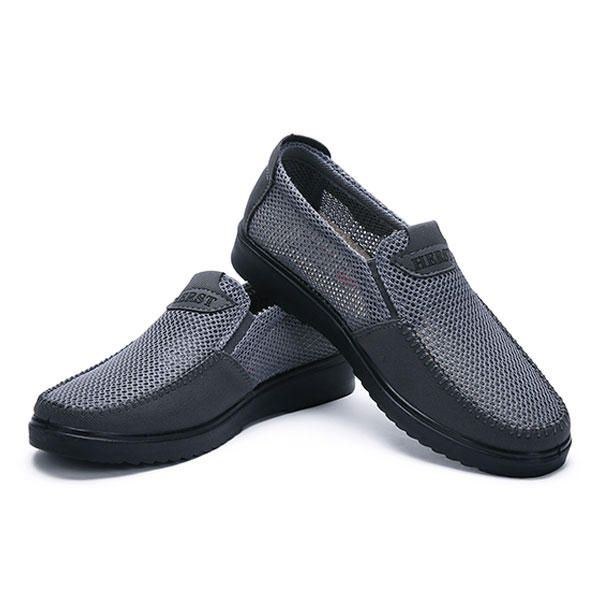 Herre Håndsyning Blød Sål Slip On Mesh Oxfords