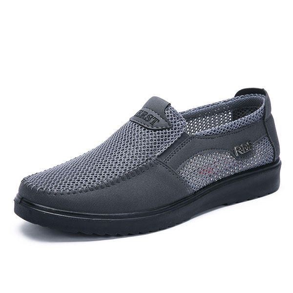 Herre Håndsyning Blød Sål Slip On Mesh Oxfords