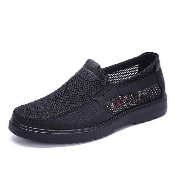 Herre Håndsyning Blød Sål Slip On Mesh Oxfords