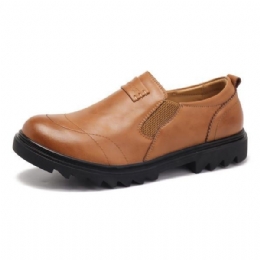 Herre Mern Comfy Casual Business Elastikbånd Slip On Oxfords