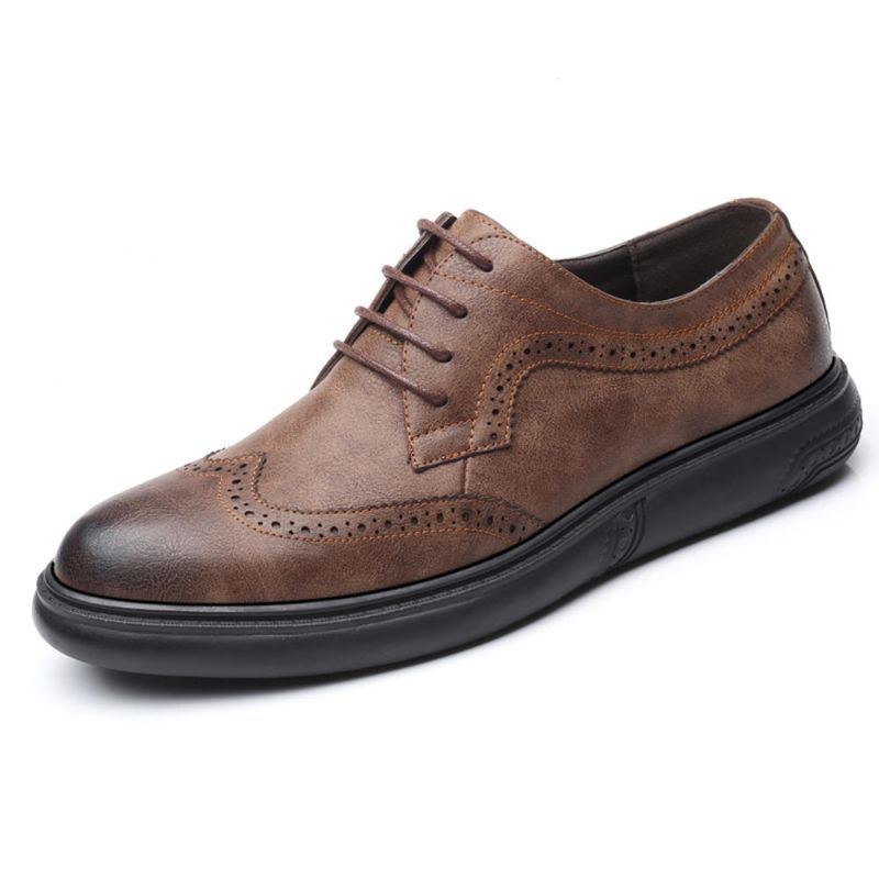 Herre Microfiber Casual Business Oxfords