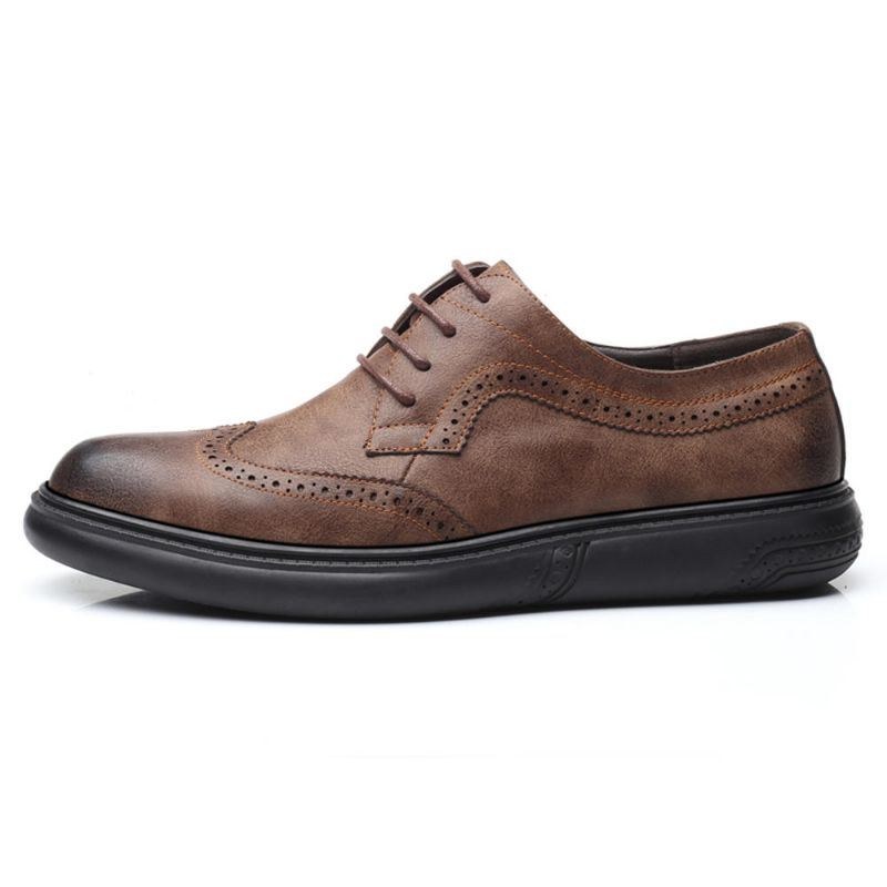 Herre Microfiber Casual Business Oxfords