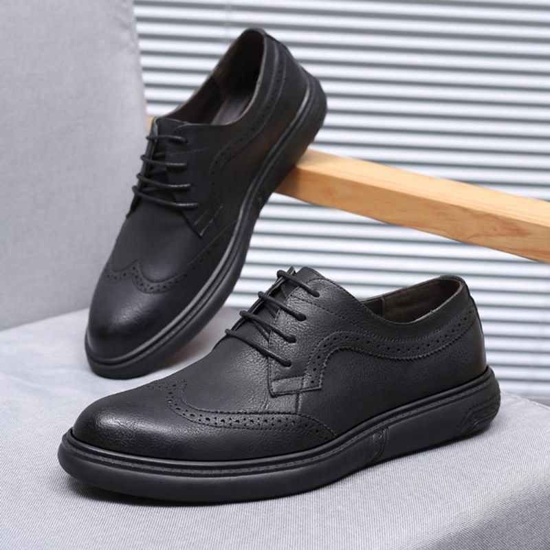 Herre Microfiber Casual Business Oxfords