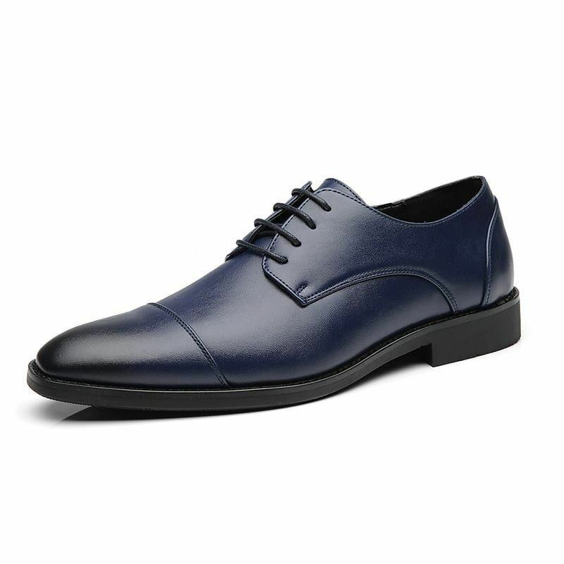 Herre Microfiber Læder Kjole Sko Casual Business Oxfords