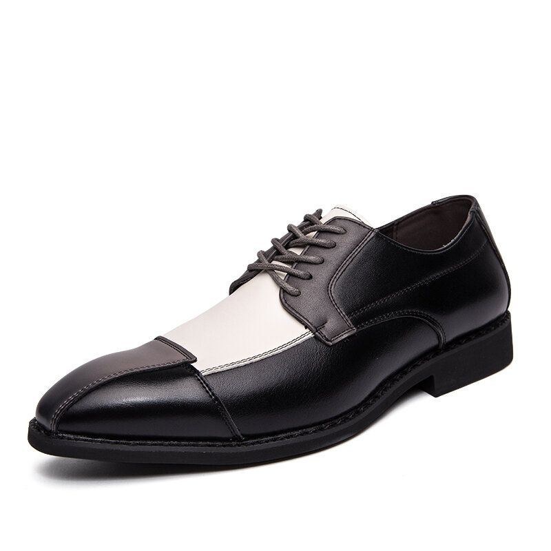 Herre Pu Læder Stilfuld Oxfords Business Dress Sko