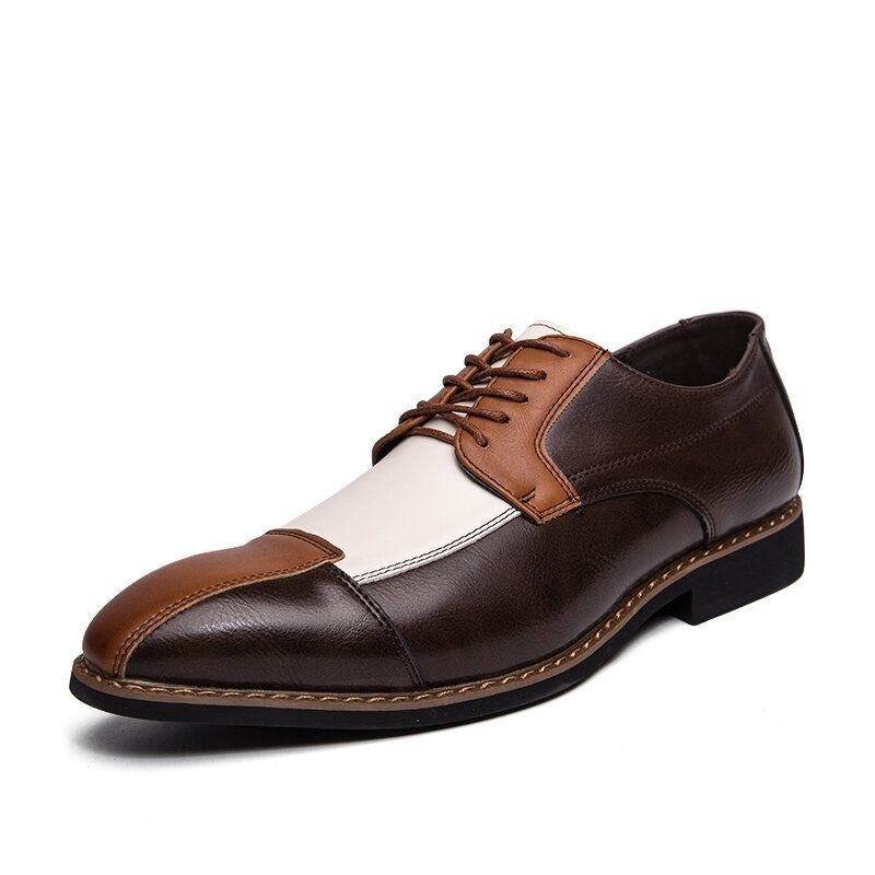 Herre Pu Læder Stilfuld Oxfords Business Dress Sko