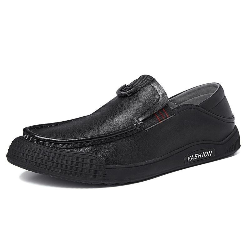 Herre Pure Color Casual Soft Driving Walking Loafers