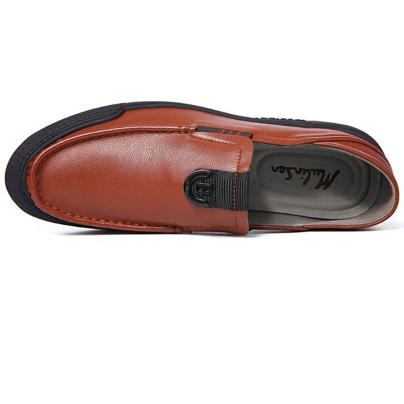 Herre Pure Color Casual Soft Driving Walking Loafers