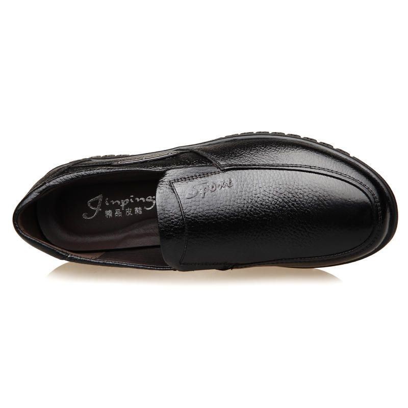 Herre Pure Color Non-slip Slip-on Casual Læder Formelle Sko