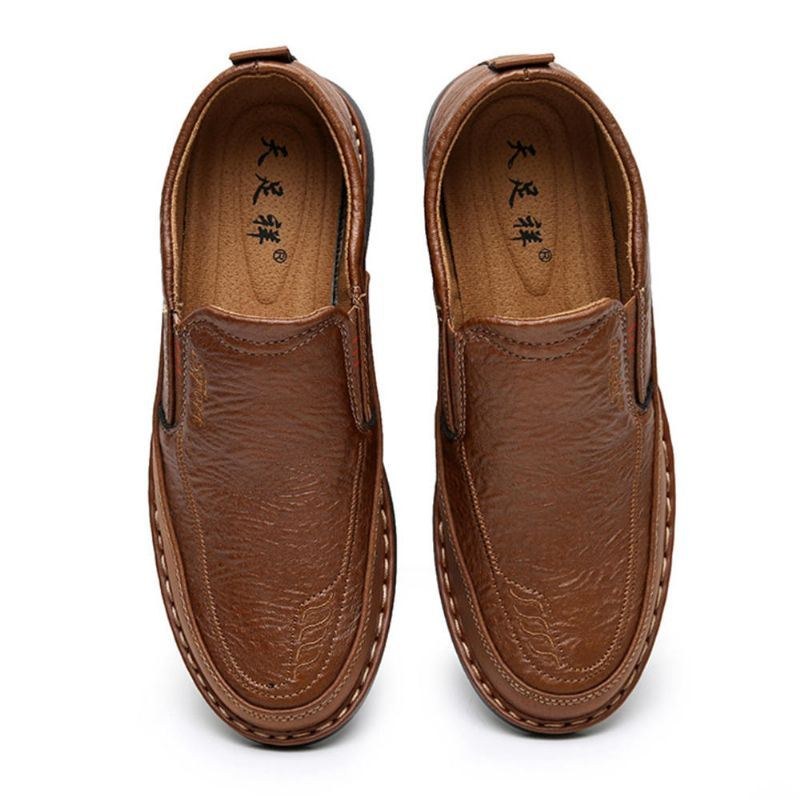 Herre Skridhæmmende Slip-on Elastisk Bånd Blød Sål Causal Daily Oxfords