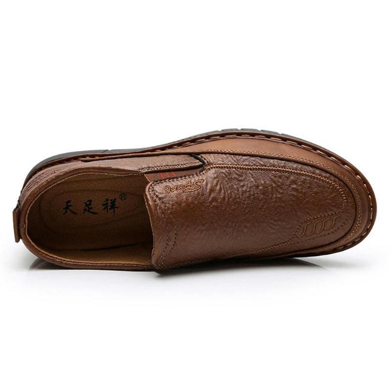 Herre Skridhæmmende Slip-on Elastisk Bånd Blød Sål Causal Daily Oxfords