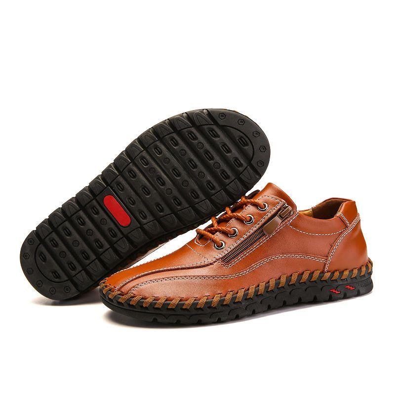 Mænds Ægte Læder Business Casual Oxfords