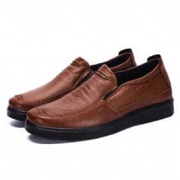 Mænds Mikrofiber Blød Sål Business Slip On Casual Oxfords