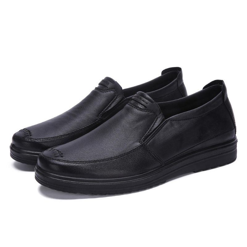 Mænds Mikrofiber Blød Sål Business Slip On Casual Oxfords