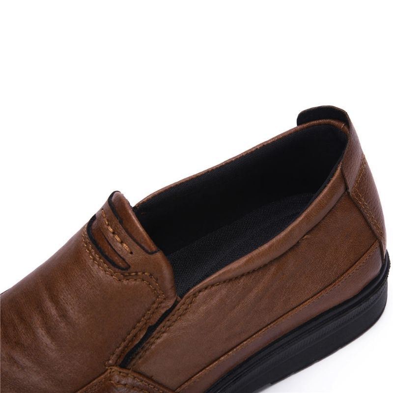 Mænds Mikrofiber Blød Sål Business Slip On Casual Oxfords