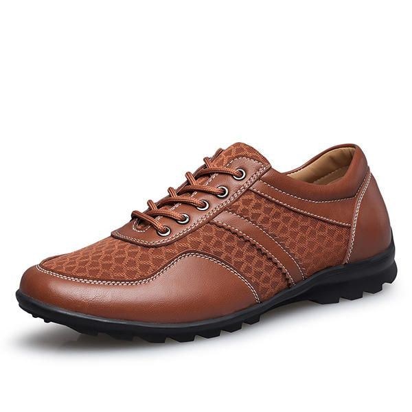 Mesh Mænd Casual Læder Oxfords