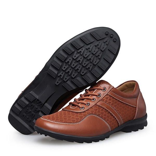 Mesh Mænd Casual Læder Oxfords