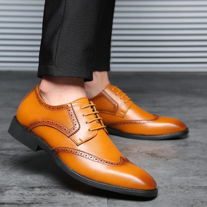 Stor Størrelse Mænd Brogue Oxfords Normal Business Dress Sko