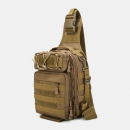 Herre Nylon Camouflage Multifunktion Stor Kapacitet Udendørs Fiskeri Crossbody Tasker Brysttaske Tactical Bag