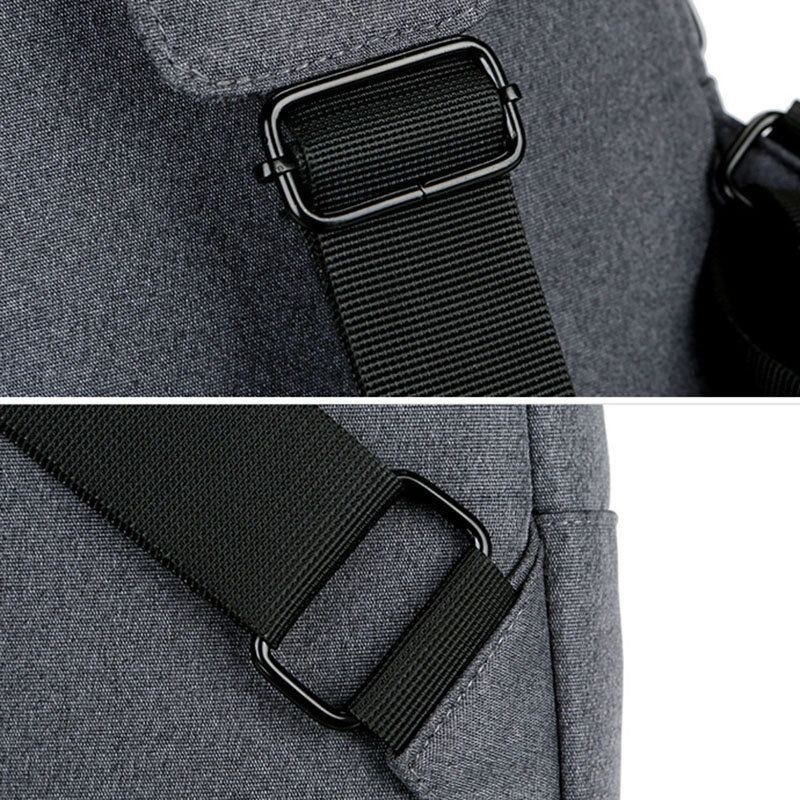 Herre Usb-opladning Brysttaske Med Flere Lommer Oxford Skridsikker Slidfast Vandtæt Afslappet Skuldertaske Crossbody-tasker