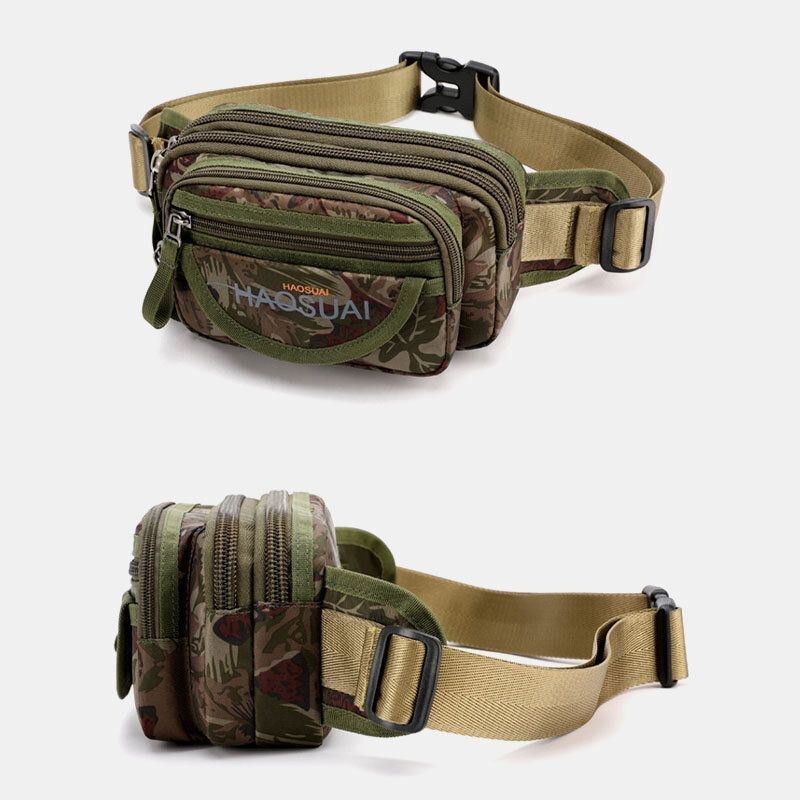 Herre Vandtæt Multi-pocket Camouflage Udendørs Brysttaske Bælte Taske Sling Bag