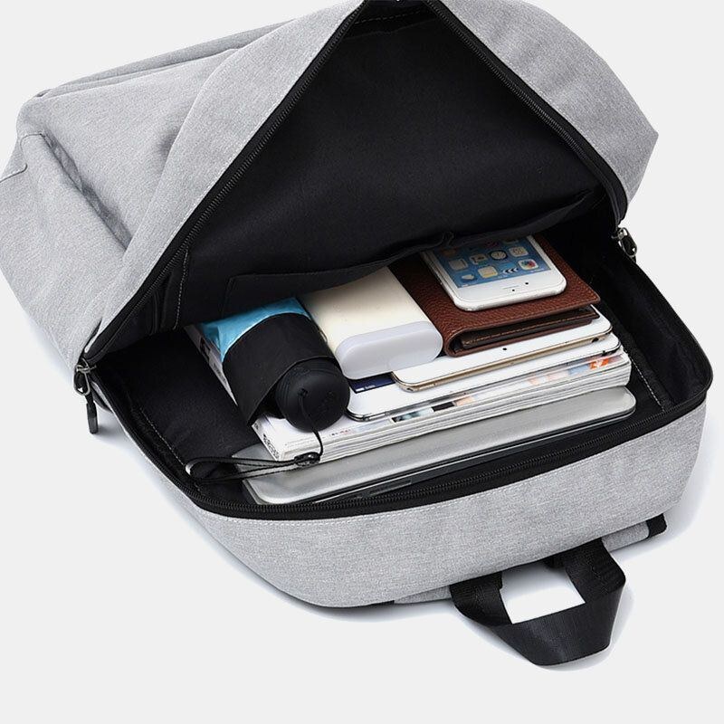 Herre Casual Wild 15.6 Tommer Laptoptaske Med Stor Kapacitet Usb-opladning Vandtæt Skoletaske Rygsæk