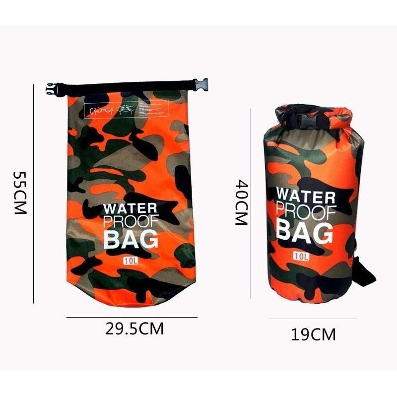 Vandtæt Letvægts Udendørstaske Til Mænd Camouflage Dry Bag Camo Compression Sack