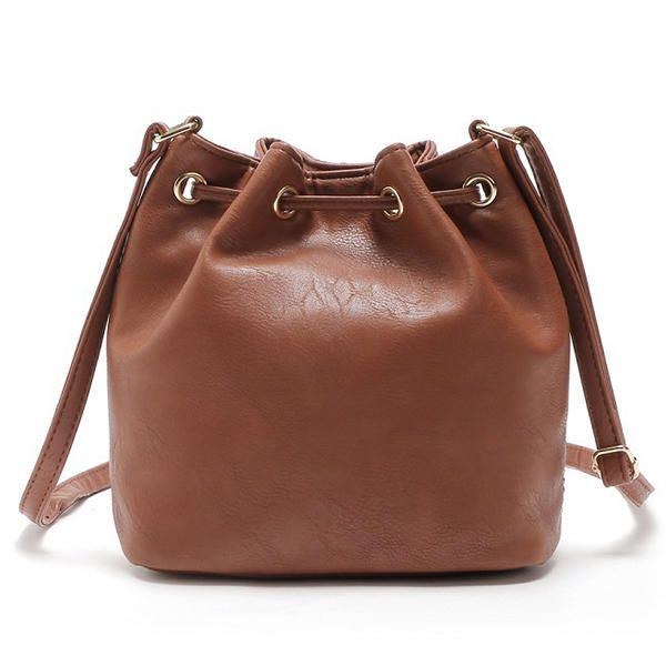 Boheme-stribet Bucket Bag Messenger-skuldertaske Til Kvinder